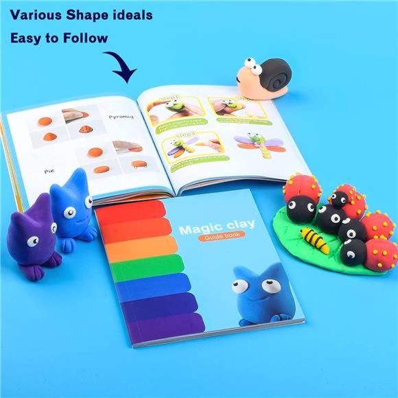 Modeling Clay Kit with 40 Pack Air Dry Clay for Kids, Model Magic Clay Set - Picture 5 of 6